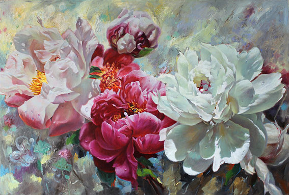 Zoe Feng nz flower artist and oil painter